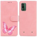 Etui pour nokia xr21 couleur imprime portefeuille fentes pour cartes papillon couverture flip folio ...