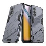 Etui pour oneplus nord 2 5g couverture protectrice kickstand militaire robuste - gris