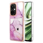 Etui pour oneplus nord ce 3 lite 5g pare - chocs en tpu souple fentes pour cartes marbre portefeuille ...