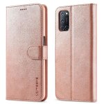 Etui pour oppo a92 / a72 / a52 etui en cuir rabot� horizontal texture veau porte - monnaie avec fentes ...
