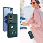 Etui pour oppo reno 10 5g cuir sangle a main housse de protection supports de fente pour carte - vert ...