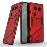 Etui pour oppo trouver x6 pro bicelle militaire robuste housse de protection - rouge