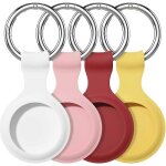 Etui porte - cls compatible avec airtag, coque de protection en silicone avec porte - cls (lot de 4) ...