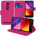 Etui portefeuille pour asus zenfone 2 ze500cl / zenfone 2e z00d support video cuir pu - rose Etui portefeuille pour asus zenfone 2 ze500cl / zenfone 2e z00d support video cuir pu - rose