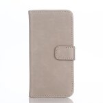 Etui portefeuille cuir pour ipod touch 5 / 6 coloris taupe