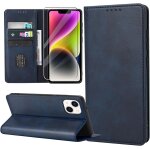 Etui portefeuille en cuir pu pour iphone 14 avec verre tremp, protection complte, 3 emplacements cartes ...