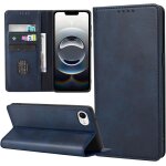 Etui portefeuille cuir pu pour iphone 16e ¿ bleu, protection complte, 3 fentes cartes + poche billets, ...