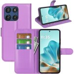 Etui portefeuille cuir pu pour motorola edge 60 / edge 60 fusion - coque flip avec porte - cartes, bquille ...