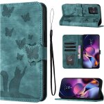 Etui portefeuille en cuir pu pour motorola moto g54 5g - coque a rabat protectrice avec fentes pour cartes ...