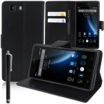 Etui portefeuille pour doogee x5 / x5c / x5s / x5 pro support video cuir pu - noir + stylet Etui portefeuille pour doogee x5 / x5c / x5s / x5 pro support video cuir pu - noir + stylet