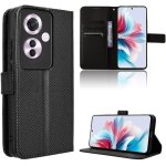 Etui portefeuille fibre pour oppo reno11 f - coque flip protectrice avec 3 emplacements cartes, poche ...