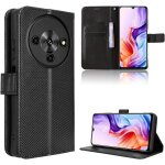 Etui portefeuille fibre & tpu pour zte blade a76 5g - coque flip protectrice avec support, 3 fentes cartes ...