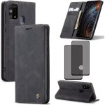 Etui portefeuille folio aimant simili cuir pour samsung galaxy m31 (2020) - 2 emplacements cartes + ...
