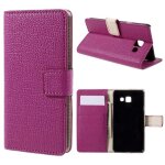 Etui type portefeuille fushia pour galaxy a3 - 2016 avec rabat lat�ral fonction st