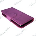 Etui portefeuille pour htc desire 601 zara / dual sim livre housse coque pochette cuir pu - rose