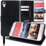Etui portefeuille pour htc desire 830 / 830 dual sim support video cuir pu - noir + mini stylet Etui portefeuille pour htc desire 830 / 830 dual sim support video cuir pu - noir + mini stylet