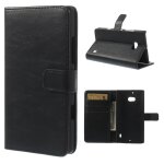 Etui type portefeuille pour lumia 930 coloris noir rabat lat�ral articul� fonc