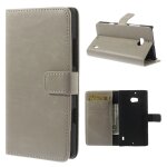 Etui type portefeuille pour lumia 930 coloris taupe rabat latral articul fon