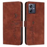Etui de portefeuille compatible motorola moto g54 protection compl�te termes de la ligne pu leatherbotanical ...