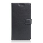 Etui portefeuille noir pour acer liquid - zest 4g avec logement cartes