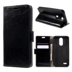 Etui type portefeuille noir lg k4 - 2017 rabat lat�ral fonction stand