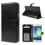 Etui type portefeuille noir samsung galaxy a7 sm - a700f rabat lat�ral fonction st