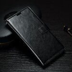 Etui type portefeuille noir xperia x avec rabat lat�ral articul� fonction
