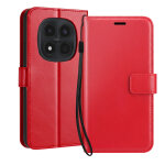 Etui portefeuille pour redmi note 15 pro 4g avec dragonne et fonction stand mayaxess rouge