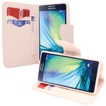Etui portefeuille pour samsung galaxy a7 5. 5 support video cuir pu - blanc Etui portefeuille pour samsung galaxy a7 5. 5 support video cuir pu - blanc