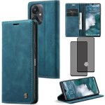 Etui portefeuille simili cuir bleu compatible xiaomi redmi 13c / poco c65 (2023) - fermeture magntique, ...