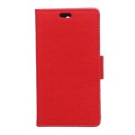 Etui type portefeuille pour sony xperia c4 coloris rouge avec rabat lat�ral art