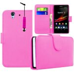 Etui portefeuille pour sony xperia z 5. 0 livre housse coque pochette cuir pu - rose pale + mini stylet ... Etui portefeuille pour sony xperia z 5. 0 livre housse coque pochette cuir pu - rose pale + mini stylet ...
