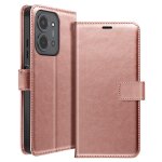 Etui portefeuille pour xiaomi redmi 15c avec dragonne et fonction stand mayaxess rose champagne