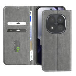 Etui portefeuille xiaomi redmi note 15 pro plus 5g chesterfield fonction stand gris