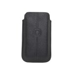 Etui pouch universel faconnable noir taille medium eco - cuir (pu)