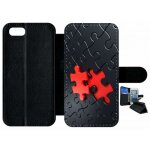 Etui � rabat apple iphone 7 puzzle one piece red