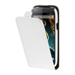 Etui a rabat classic pour wiko cink + blanc