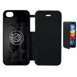 Etui a rabat - club psg paris saint germain vintage - compatible avec apple iphone 5 - simili - cuir ...