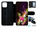 Etui a rabat - dcor abstrait feuille arabesque - compatible avec apple iphone 11 pro - simili - cuir ...