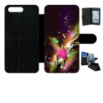 Etui a rabat - dcor abstrait feuille arabesque - compatible avec huawei y6 (2018) - simili - cuir - ...