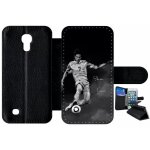 Etui a rabat - fc psg cavani - compatible avec samsung i9190 galaxy s4 mini - simili - cuir - bord noir ...