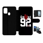 Etui a rabat pour galaxy a21s - unkut haut de seine 92 - simili - cuir - noir