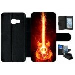 Etui a rabat galaxy a3 (2017) - blazing guitare - simili - cuir - noir Etui a rabat galaxy a3 (2017) - blazing guitare - simili - cuir - noir