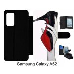 Etui a rabat pour galaxy a52 - escarpins rouge et noir - simili - cuir - noir Etui a rabat pour galaxy a52 - escarpins rouge et noir - simili - cuir - noir