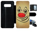 Etui a rabat galaxy note 8. 0 - smiley clown nez rouge - simili - cuir - noir Etui a rabat galaxy note 8. 0 - smiley clown nez rouge - simili - cuir - noir