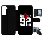 Etui a rabat pour galaxy s21 5g - unkut haut de seine 92 - simili - cuir - noir