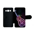 Etui a rabat - guitare effet non - compatible avec samsung galaxy a3 (2015) - simili - cuir - bord noir ...