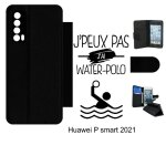 Etui a rabat huawei p smart 2021 - j peux pas j ai water polo 1 - simili - cuir - noir Etui a rabat huawei p smart 2021 - j peux pas j ai water polo 1 - simili - cuir - noir