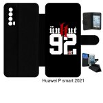 Etui a rabat huawei p smart 2021 - unkut haut de seine 92 - simili - cuir - noir