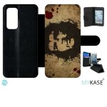 Etui a rabat huawei p40 - che guevara liberte - simili - cuir - noir